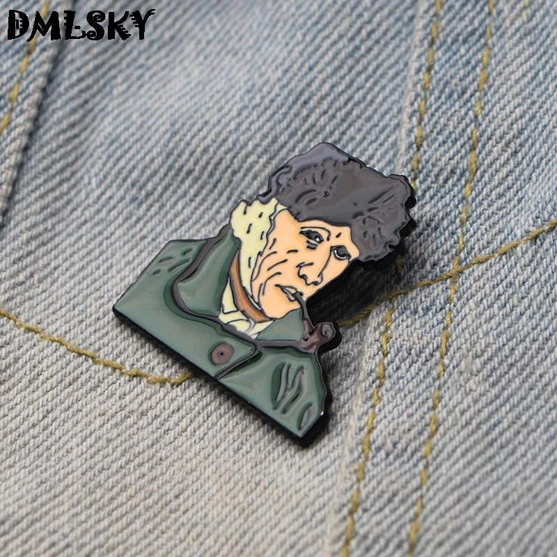 DMLSKY Ван Гог курительная булавка для косплея металлическая брошь Модный