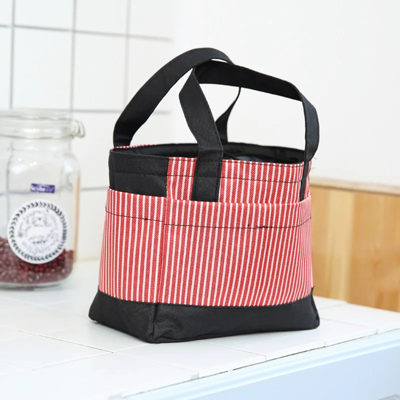 Baby Insulation Bag Feeding Milk Food Warm Drawstring Stripe Mommy Travel Breast Milk Bottle Thermal Portable Casual Tote BB5036 (13)