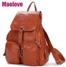 Maelove New Arrival Women bag  Genuine Leather Backpack Cowhide shoulder Student's School