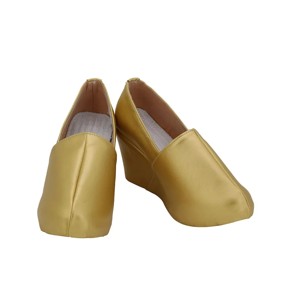 FateEXTRA CCC Caster Tamamo no Mae Shinwa Reiso Cosplay Boots Golden Shoes Custom Made (2)