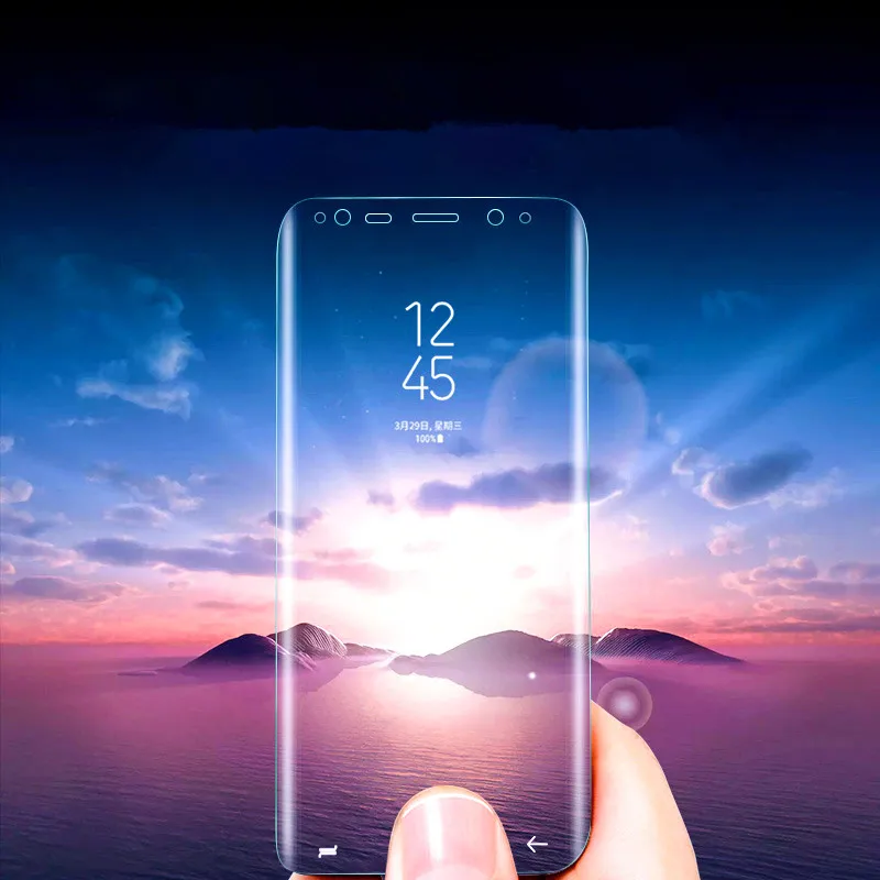 9H защита экрана S10 S9 для Samsung Galaxy Plus S7 Edge полноэкранная прозрачная Note 8 мягкий
