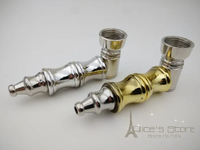 New!Fashion Metal smoking weed pipes with pipe screens Cigarette