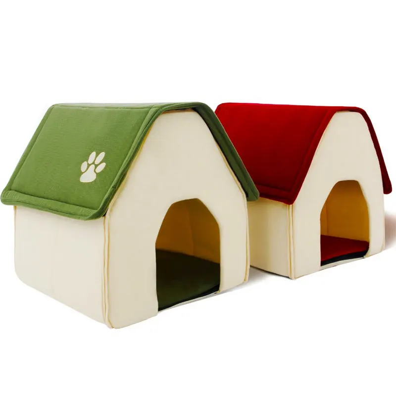 Indoor Dog House For Small Dogs Bed Soft Daily Products For Pets Dog Cat House Warm Kennel