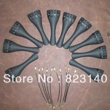 10 шт. из углеродного волокна скрипки задняя часть 4/4 с тонкими тюнеры и 10 струны