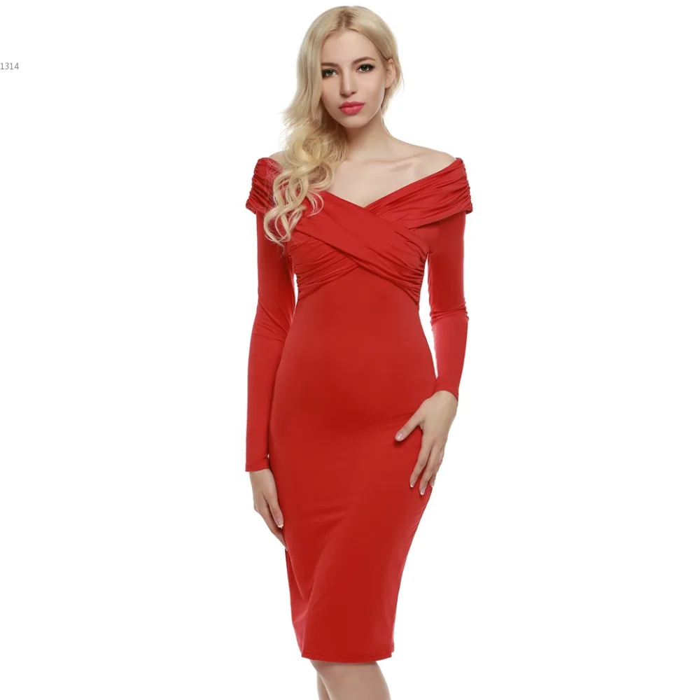 Fashion Womens sexy dresses party night club dress Retro Women V Neck