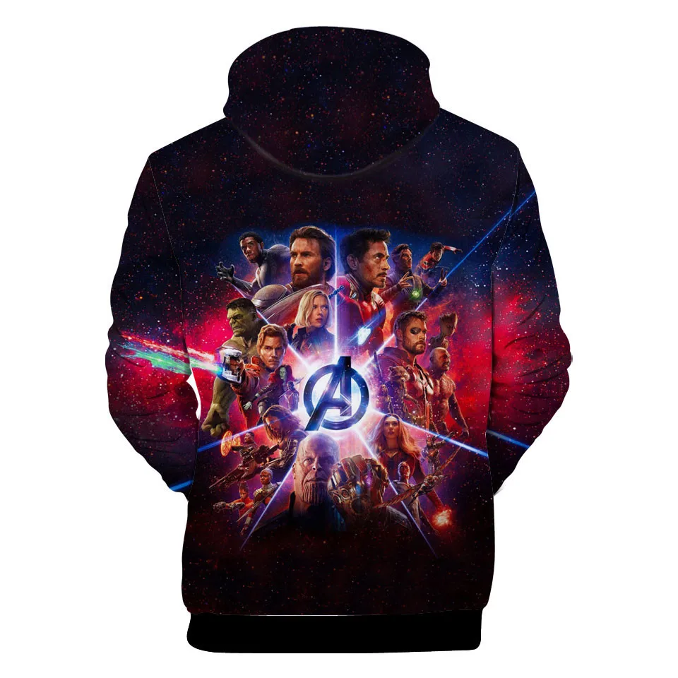 Marvel The Avengers Endgame Quantum Realm Cosplay Costume 3D Hoodies Men Avengers End Game Hoodie Sweatshirt Pullover Jacket