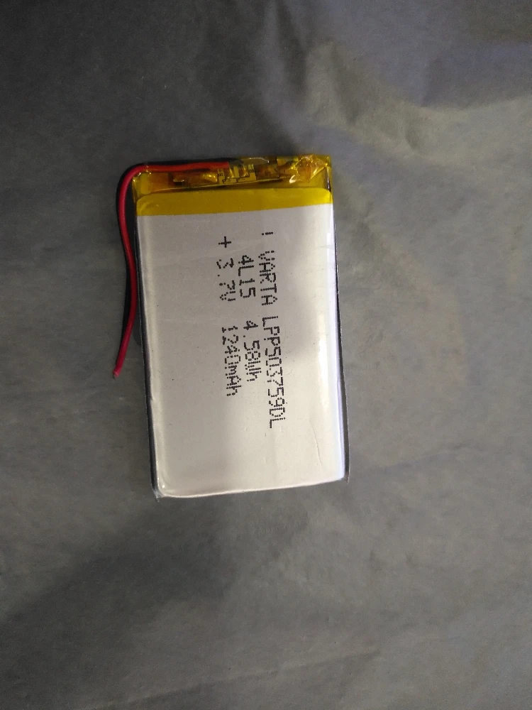Доставка 3 7 V литий-полимерный аккумулятор 503759 1240mah насос электронная лампа GPS