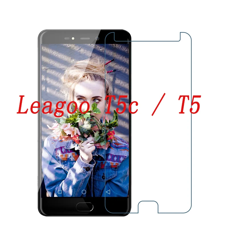 

2PCS Ultra-thin New For Leagoo T5c / T5 5" Tempered Glass Screen Protector Front Clear Protective Film Cover