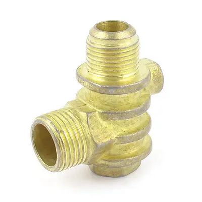 

1/2BSP x 1/2BSP x 1/8BSP Thread Air Compressor Fittings Metal Check Valve