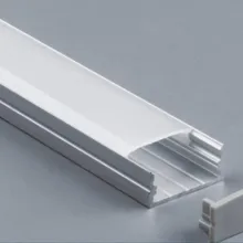 2000 мм X 23,5 мм X 10 мм, светодиодный алюминиевый профиль для освещения шкафа, внутреннего украшения, подходящая Светодиодная лампа
