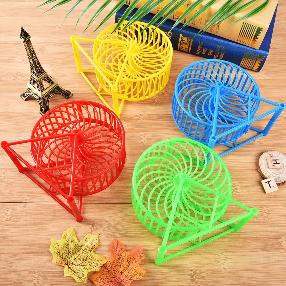 High Quality 1PC Wheels Gerbil Pet Toy Plastic Scroll Silent Hamster