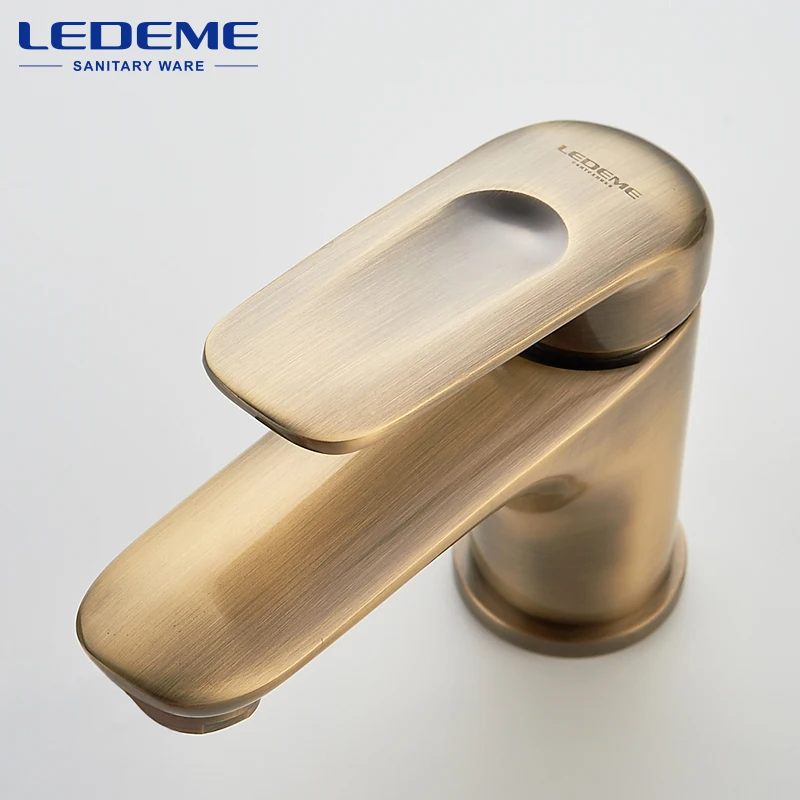 LEDEME Смеситель для умывальника латунь Цвет: бронзовый L1048C|basin faucet|waterfall faucettap mixer |