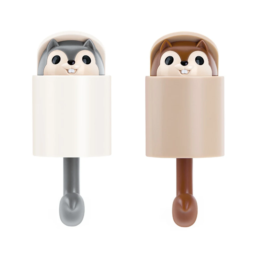 الحمام هدية المنزل المطبخ Outstretch السنجاب جدار هوك ABS تخزين شماعة معطف مفتاح حامل اكسسوارات لطيف شنقا الديكور