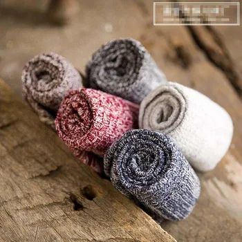 

ankle socks Thicken warm bold lines elastic short for Spring autumn winter man men Wh