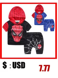 Детский костюм Человека-паука по мотивам классического комикса Marvel комплект одежды для мальчиков детская футболка с короткими рукавами+ укороченные штаны детский спортивный костюм из 2 предметов