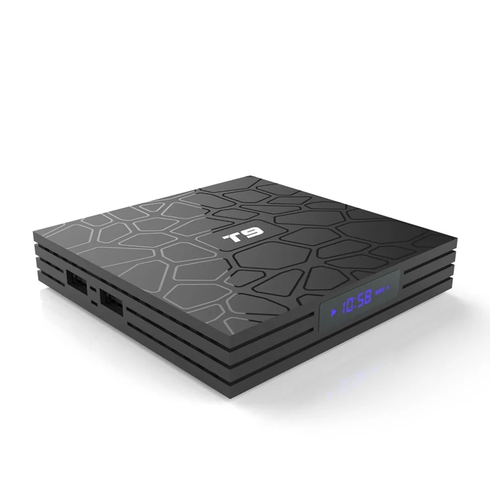 

T9 4GB+32GB For Android 8.1 Quad-Core Bluetooth 4.0 TV Box Portable 4K Smart 17.6 HD Media Player UE EU UK AU Plug