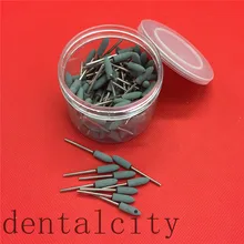 ורוד/לבן/ירוק 100PCS מגוון מעבדת שיניים חצץ קרמיקה meium FG Burs לטש 2.35mm