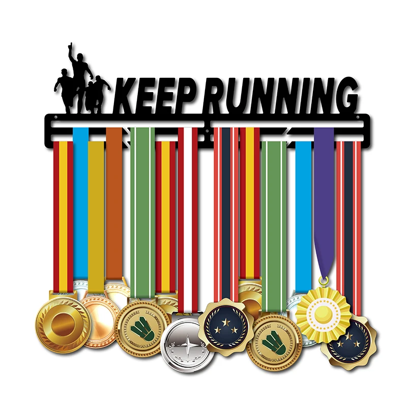 Медаль для гонок вешалка медаль держатель Вешалка для спортивных медалей дисплей для бега держать 30~ 40 медалей