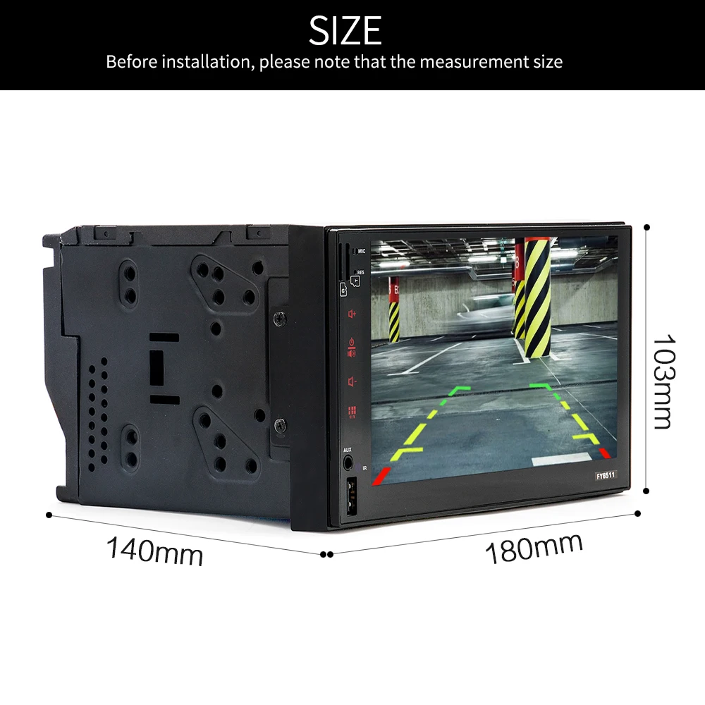 AOSHIKE 2 Din Android 6 0 Автомобильный мультимедийный плеер GPS 7 ''HD MP5 Bluetooth WIFI