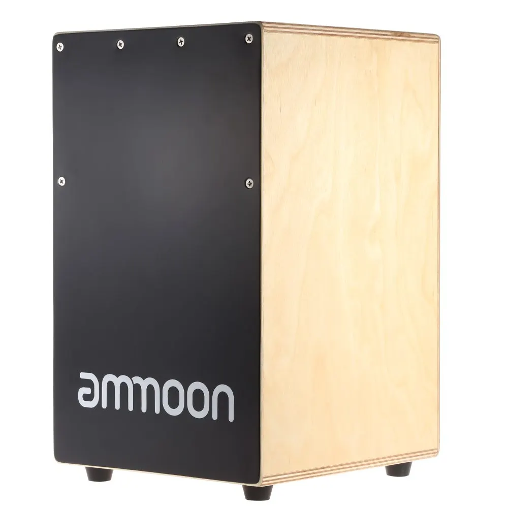 Ammoon деревянный Cajon ручной барабан детская коробка барабанный инструмент с резиновыми ножками 23*24*37 см