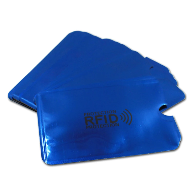6 шт. многоцветные Чехлы для кредитных карт с Rfid блокировкой|Держатели и