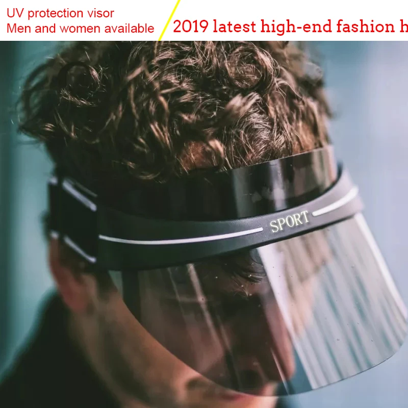 قناع شفاف البلاستيك قناع إمرأة الصيف قبعات القبعات الصيف موهير فيرانو شاطئ كاب الفاتحة فام Ete الصيف قبعة للشاطئ