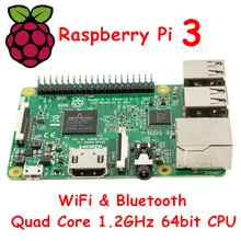 AUF LAGER 2016 Neue Original Neues Element 14 Raspberry Pi 3 modell B 1 GB RAM Quad Core 1,2 GHz 64-bit-cpu WiFi & Bluetooth