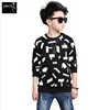 2019 Trendy O-neck Tops for Boys Cotton T-shirts Children Spring&Autumn Kids Casual Clothes Big Size Infant Fall Clothing 5-16Y 1