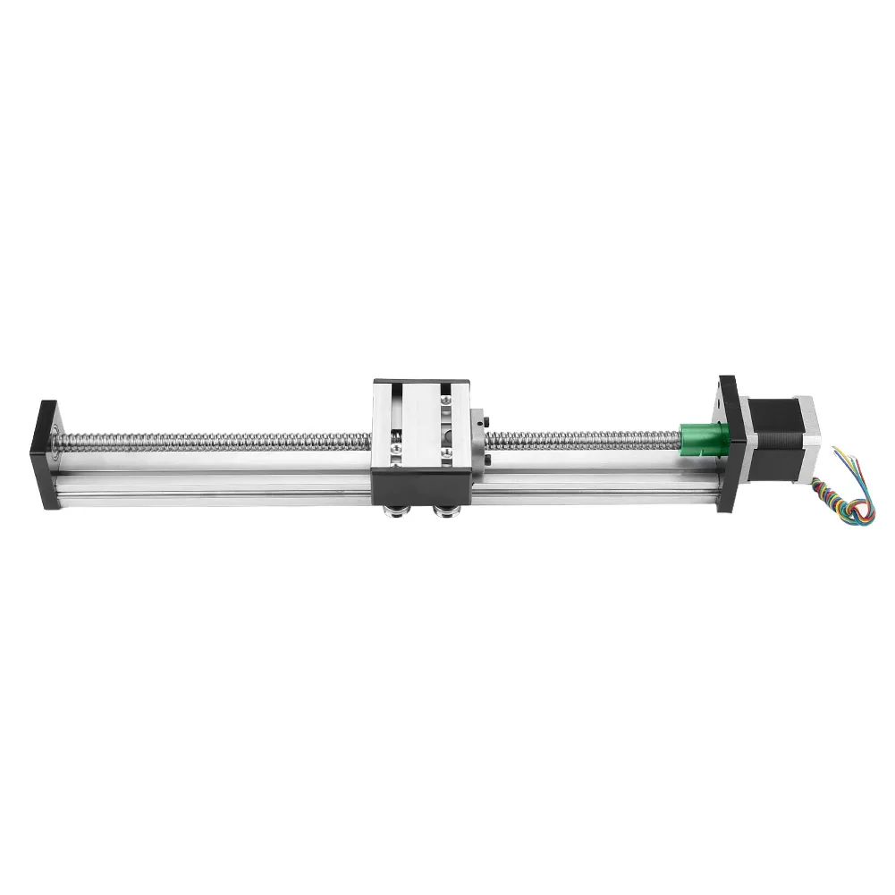 

1204 Ball Screw Linear Slide Table Long Stage Actuator Stroke 200mm + 42 Stepper Motor linear guide cnc parts hot