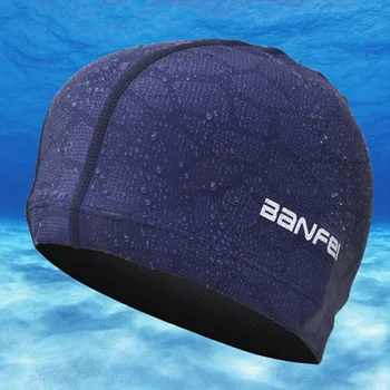 

Women Men Waterproof Professional Swimming Caps Quick Drying Elastic Hat For Swimming Headwear Sportswear Accessories