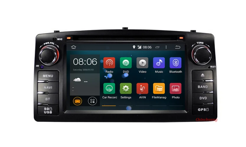 Sale Android 9.0 Car DVD Player for Toyota Corolla E120 2003-2006 BYD F3 Radio Tape Recorder GPS WiFi, Support DAB+ DSP OBD TPMS 4G 18
