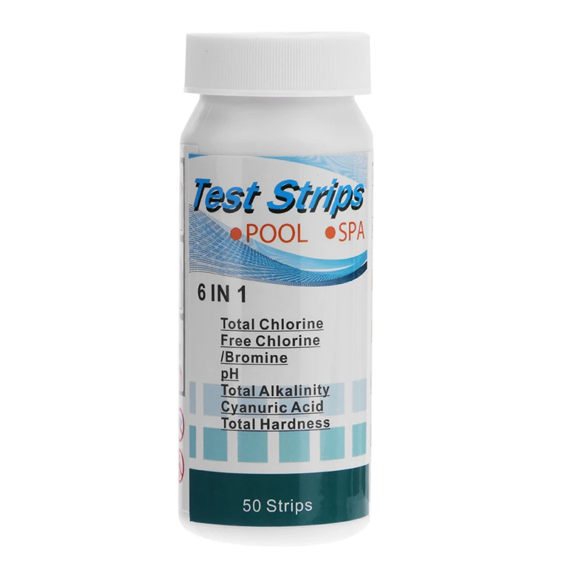 

SPA Swimming Pool Test Strips Chlorine PH Alkalinity Water Hardness Kit Pro Portable Accessories 50pcs