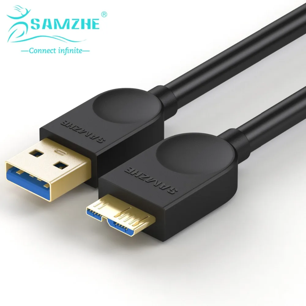 

SAMZHE Hard Disk USB3.0 Cable Micro USB for Phone Charging Wire USB3.0 Data to Hard Drive Storage Transmission Cable