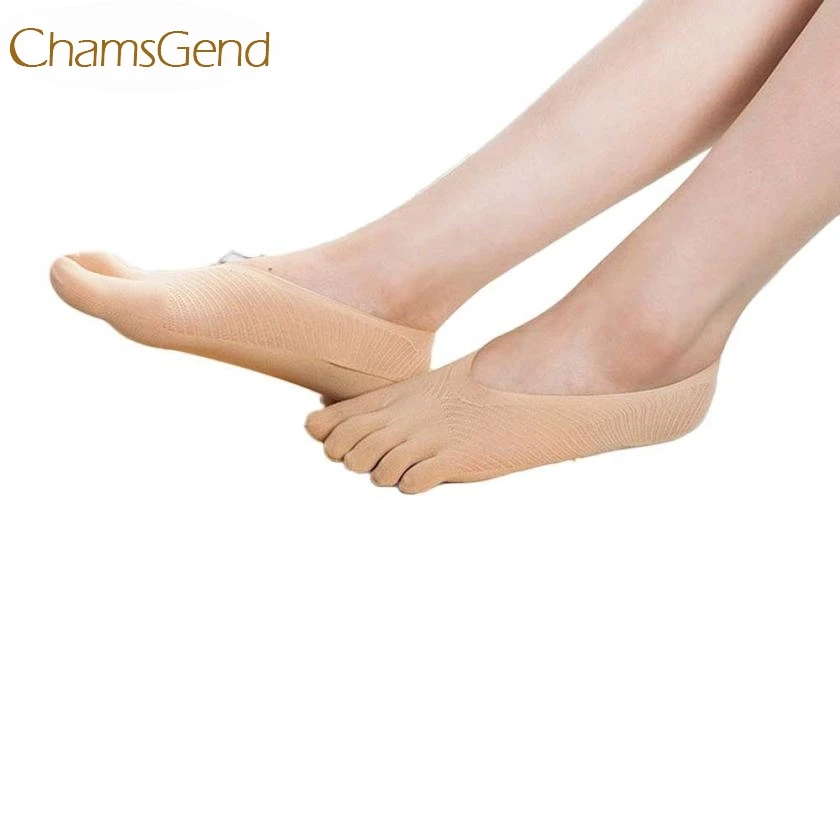 Дизайн женские 5 носок с пальцами Твердые дышащие пять пальцев носки тапочки 80327