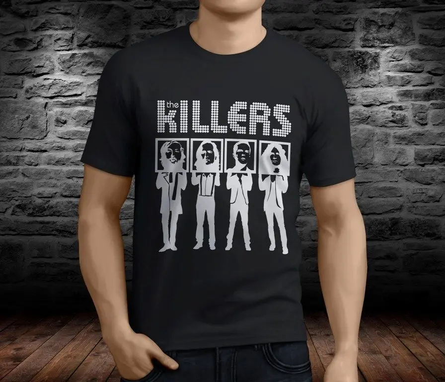 Popular THE KILLERS Alternative Punk Rock Band Men's Black T shirt Size