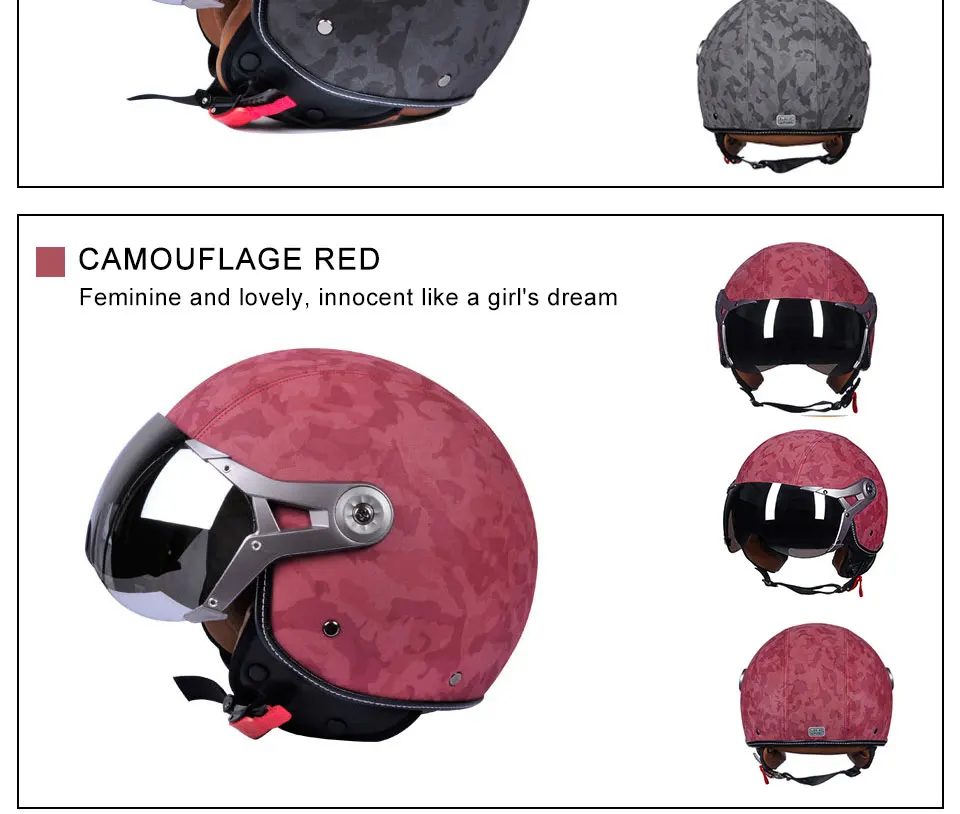 Foxcncar Motorcycle scooter Helmet 34 Open Face halmet motocros vintage casque Moto Casque Casco motocicleta Capacete Deodorant (17)
