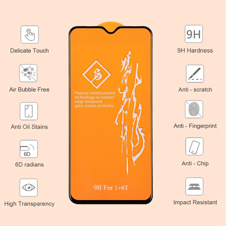 6D закаленное стекло для One Plus Oneplus 7T Pro 1+ 7T чехол Oneplus6t Oneplus7 стекло для Oneplus 7 pro 6t 5t 6 5 Защита экрана