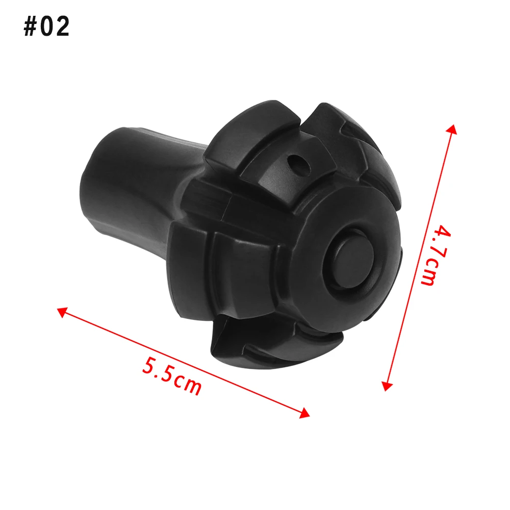 1 шт. 9 видов стилей головка для трости протектор походный шест сменный регулируемый телескопический ледоруба костыль Пеший Туризм аксессуары - Цвет: Style 2