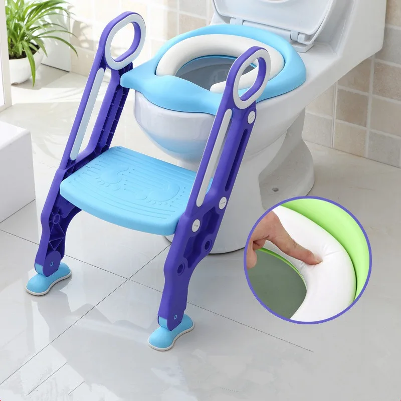 

Assisted Toilet Ladder for Children Toilet Ring Products Step Folding Toilet for Infants Toilet Training Children Seat