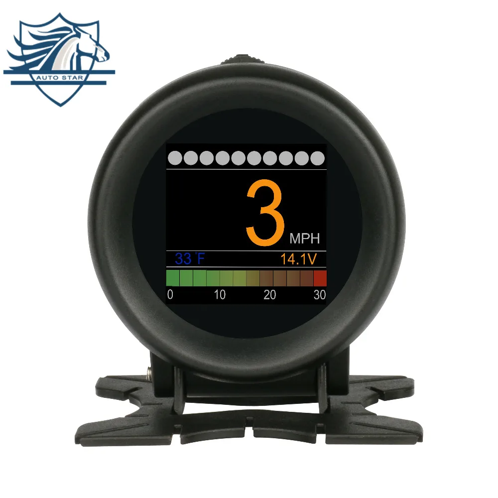 AUTOOL X60 Multi function Turbo inlet Pressure Meter font b Battery b font Voltage Speed Alarm