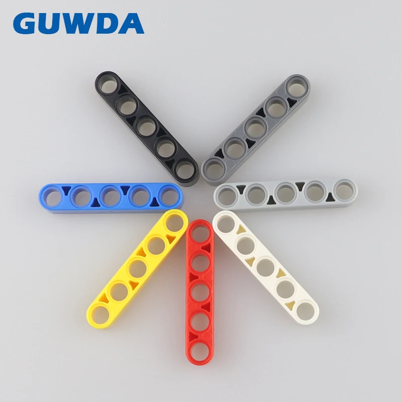 

10PCS Bulk Technic Liftarm 1x5 Thick MOC Motorcycle Robot Model DIY Compatible With LegoINGlys Parts Blocks Studless Beam 32316