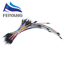 65 шт. прыжок провода кабель между штыревыми перемычками провода для Arduino макетной платы