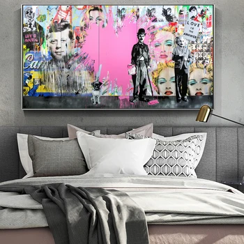 

Wall Graffiti Art Canvas Prints Lover Is The Answer Posters And Prints Einstein Canvas Art Paintings For Living Room Cuadros