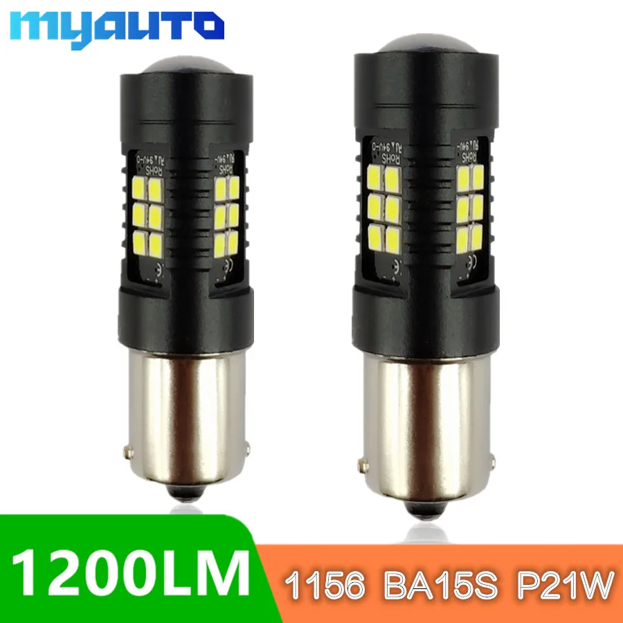 

1156 7506 BA15S P21W 3030 LED Car Tail Bulb Brake Lights auto Reverse Lamp Daytime Running Light red white yellow 12V