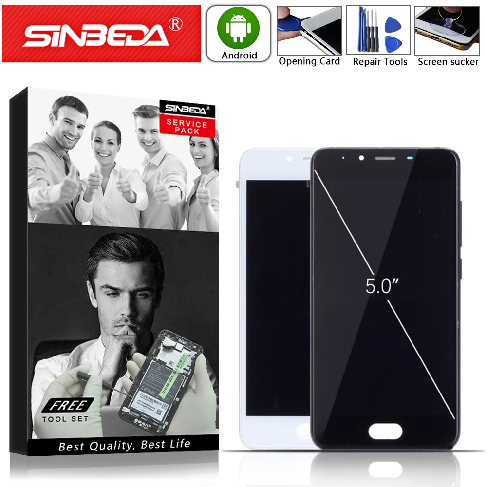 

5.0 inch Screen For MEIZU U10 U680 U680h LCD Display Touch Screen with Frame Digitizer Assembly Replacement Display Repair Part#