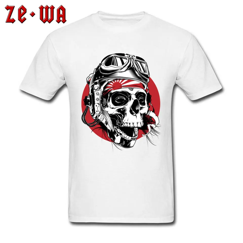 Men T Shirt Dead Kamikaze Tee Shirt Short Sleeve Top Pilot Shirt Military Crew Neck Pure Cotton Tshirt Japan Style Skull T Shirt T Shirts Aliexpress