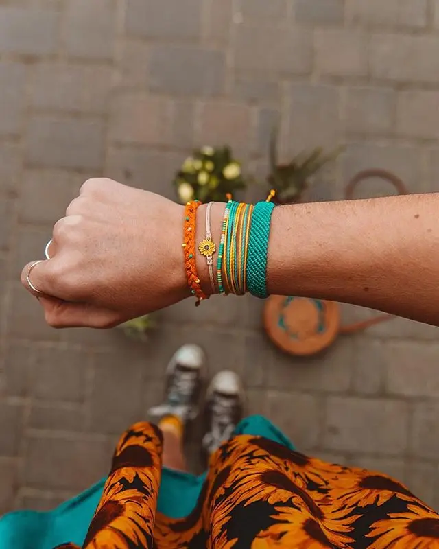 Pulseira feminina ювелирные изделия для мужчин Подсолнух браслет с подвеской boho женский браслет женской дружбы armbenden voor vrouwen