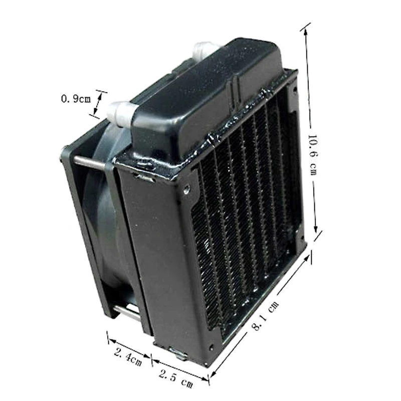 1 шт. 80 мм алюминиевый вентилятор радиатора в комплекте водяное охлаждение
