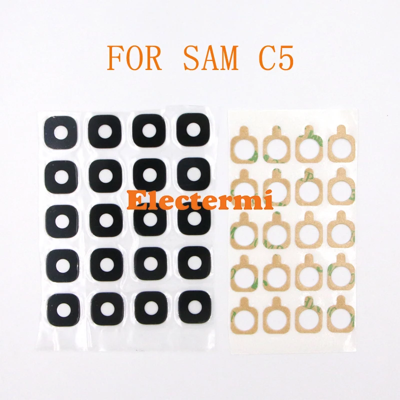 

10PCS Back Rear Camera Glass Lens Cover Ring with Sticker for Samsung Galaxy C5 J2 CORE J260 Replacement