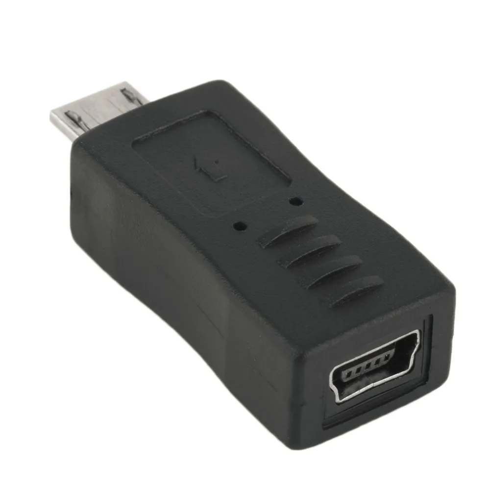 Универсальный мини USB адаптер гнездо к микро штекер конвертер Черный | Компьютеры